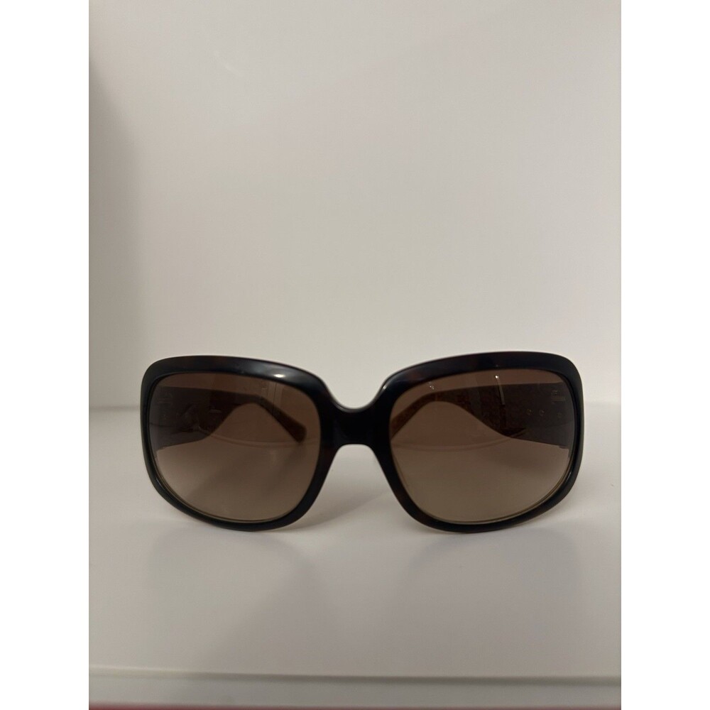 Coach Dulcinea S830 Tortoise Oversized Square Sunglasses Brown Gradient Women